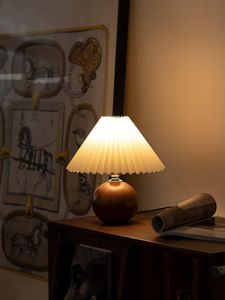 Zesilon Lampe de Table en Bois Sphérique