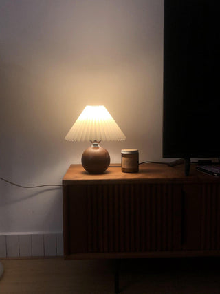 Zesilon Lampe de Table en Bois Sphérique