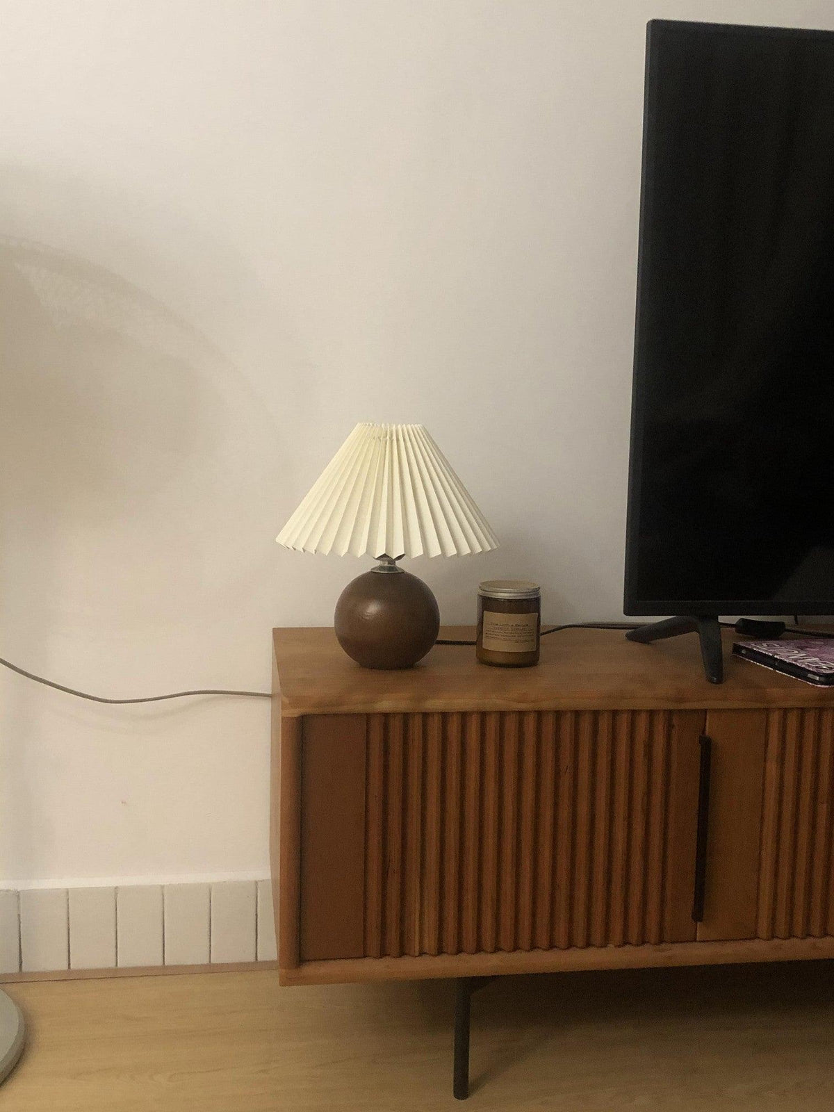 Zesilon Lampe de Table en Bois Sphérique