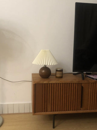 Zesilon Lampe de Table en Bois Sphérique