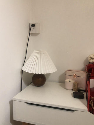 Zesilon Lampe de Table en Bois Sphérique
