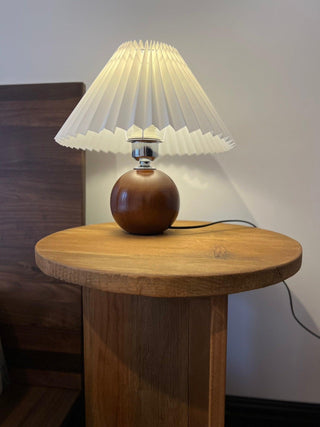 Zesilon Lampe de Table en Bois Sphérique