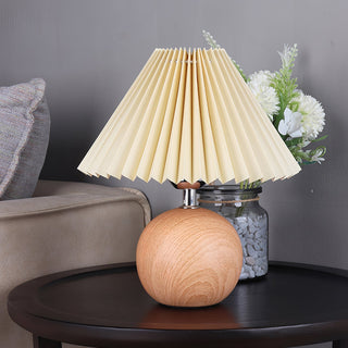 Zesilon Lampe de Table en Bois Sphérique