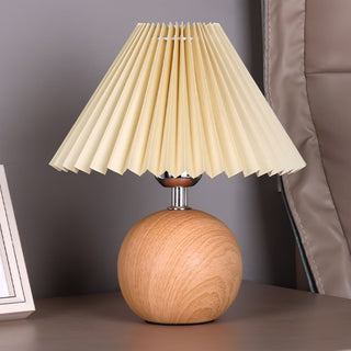 Zesilon Lampe de Table en Bois Sphérique