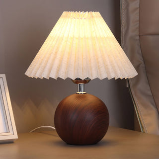 Zesilon Lampe de Table en Bois Sphérique