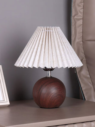 Zesilon Lampe de Table en Bois Sphérique