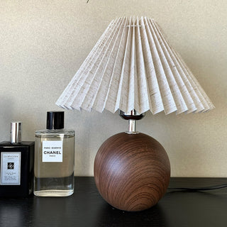 Zesilon Lampe de Table en Bois Sphérique