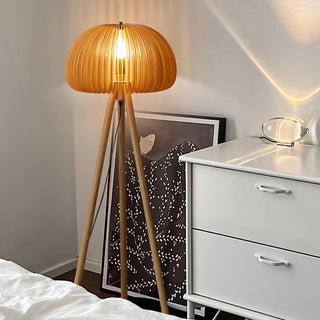 Zetalyre Lampadaire en Bois Tripode