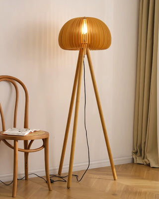 Zetalyre Lampadaire en Bois Tripode