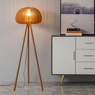Zetalyre Lampadaire en Bois Tripode