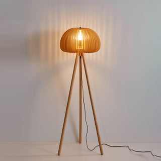 Zetalyre Lampadaire en Bois Tripode