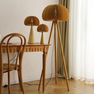 Zetalyre Lampadaire en Bois Tripode