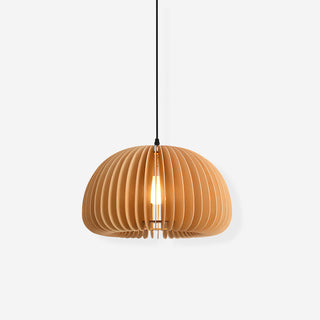 Solara Lampe Suspendue en Bois Dôme Citrouille Nordic