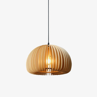 Solara Lampe Suspendue en Bois Dôme Citrouille Nordic