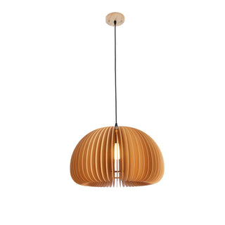 Solara Lampe Suspendue en Bois Dôme Citrouille Nordic