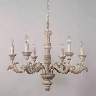 Vovynan Lustre Colonne Romaine Bois Luxe