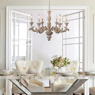 Vovynan Lustre Colonne Romaine Bois Luxe