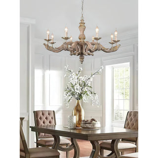Vovynan Lustre Colonne Romaine Bois Luxe