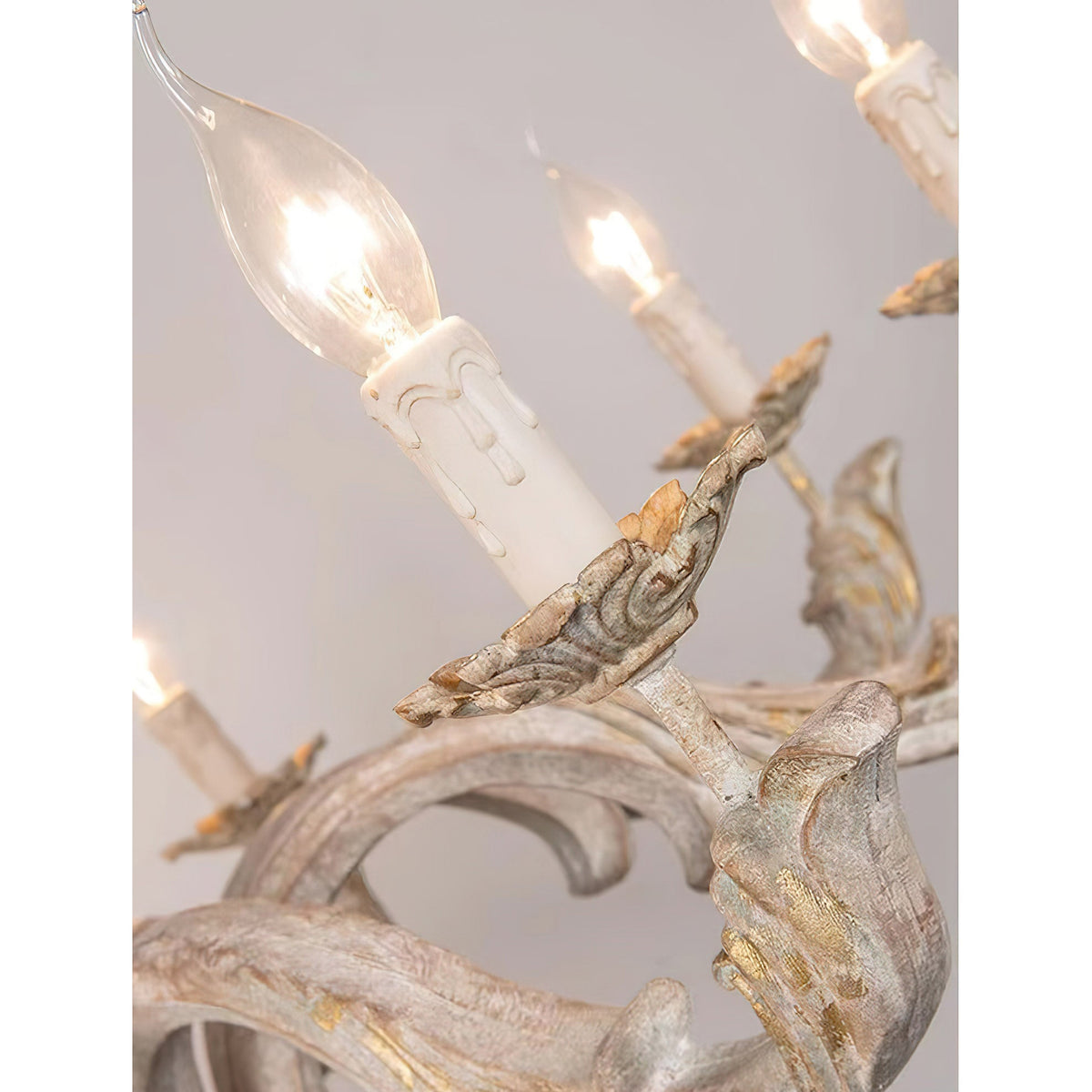 Vovynan Lustre Colonne Romaine Bois Luxe