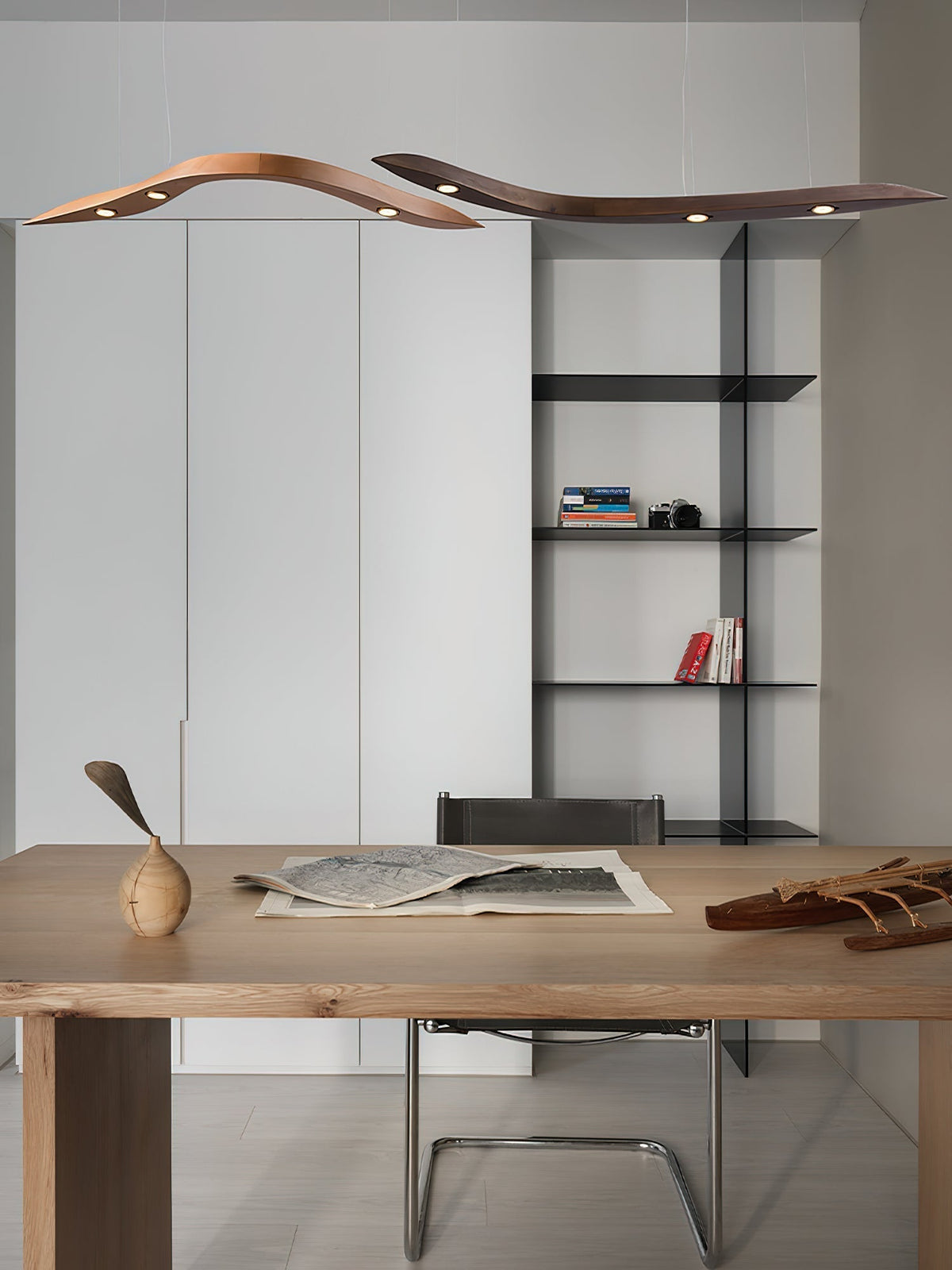Flow Suspension Minimaliste en Bois
