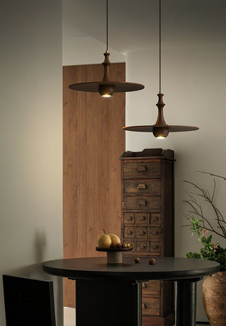 Spindle Suspension en Bois Tournante