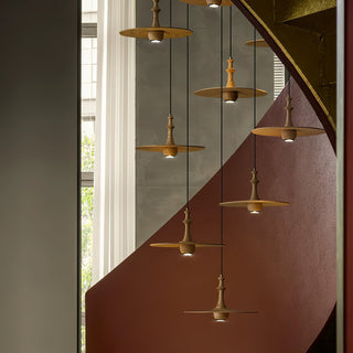Spindle Suspension en Bois Tournante