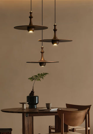 Spindle Suspension en Bois Tournante
