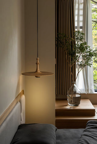 Spindle Suspension en Bois Tournante