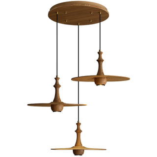 Spindle Suspension en Bois Tournante