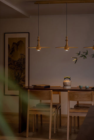 Spindle Suspension en Bois Tournante