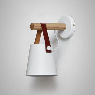Solarese Applique en bois et cuir