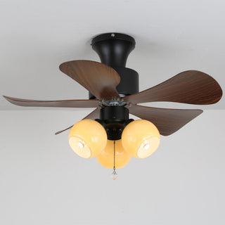 Plafonnier Ventilateur Lunara en Bois Vintage