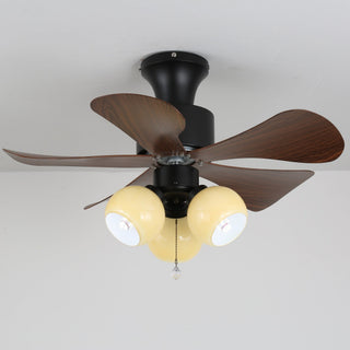 Plafonnier Ventilateur Lunara en Bois Vintage