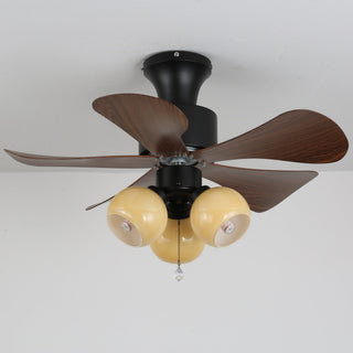 Plafonnier Ventilateur Lunara en Bois Vintage