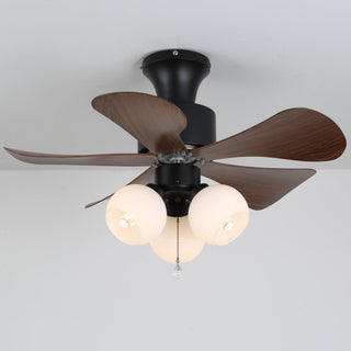 Plafonnier Ventilateur Lunara en Bois Vintage