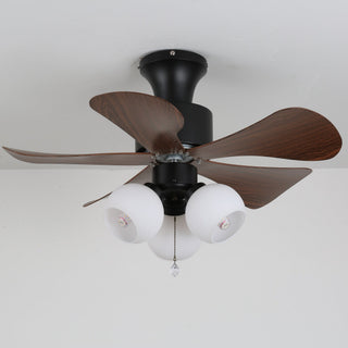 Plafonnier Ventilateur Lunara en Bois Vintage