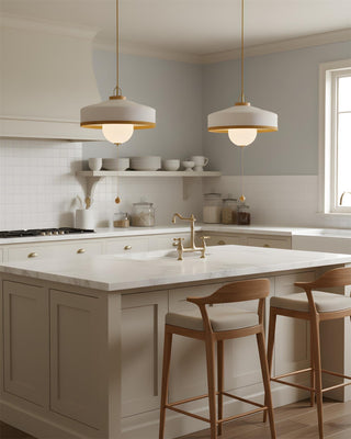 Woven Drum Globe Pendant Lamp-Neutral Decor