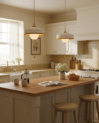 Woven Drum Globe Pendant Lamp-Neutral Decor