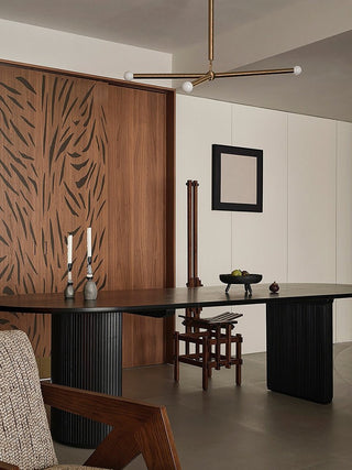 Solireon Lustre Moderne en Laiton Enveloppé Linéaire