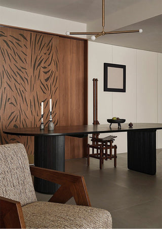 Solireon Lustre Moderne en Laiton Enveloppé Linéaire
