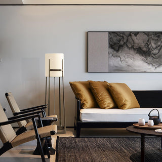 Liora Classic Fabric Floor Lamp-Neutral Decor
