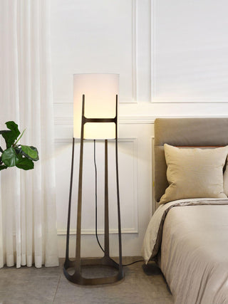 Liora Classic Fabric Floor Lamp-Neutral Decor