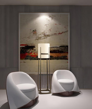 Liora Classic Fabric Floor Lamp-Neutral Decor