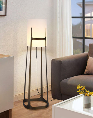 Liora Classic Fabric Floor Lamp-Neutral Decor