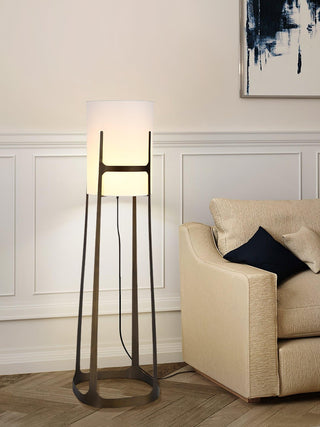 Liora Classic Fabric Floor Lamp-Neutral Decor