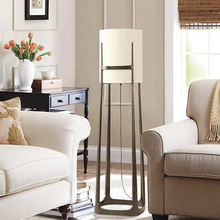 Liora Classic Fabric Floor Lamp-Neutral Decor