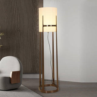 Liora Classic Fabric Floor Lamp-Neutral Decor
