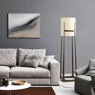 Liora Classic Fabric Floor Lamp-Neutral Decor