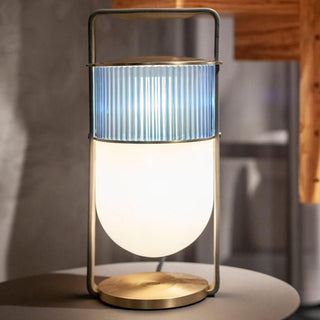 Kiorven Lampe de Table Art Verre