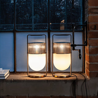 Kiorven Lampe de Table Art Verre